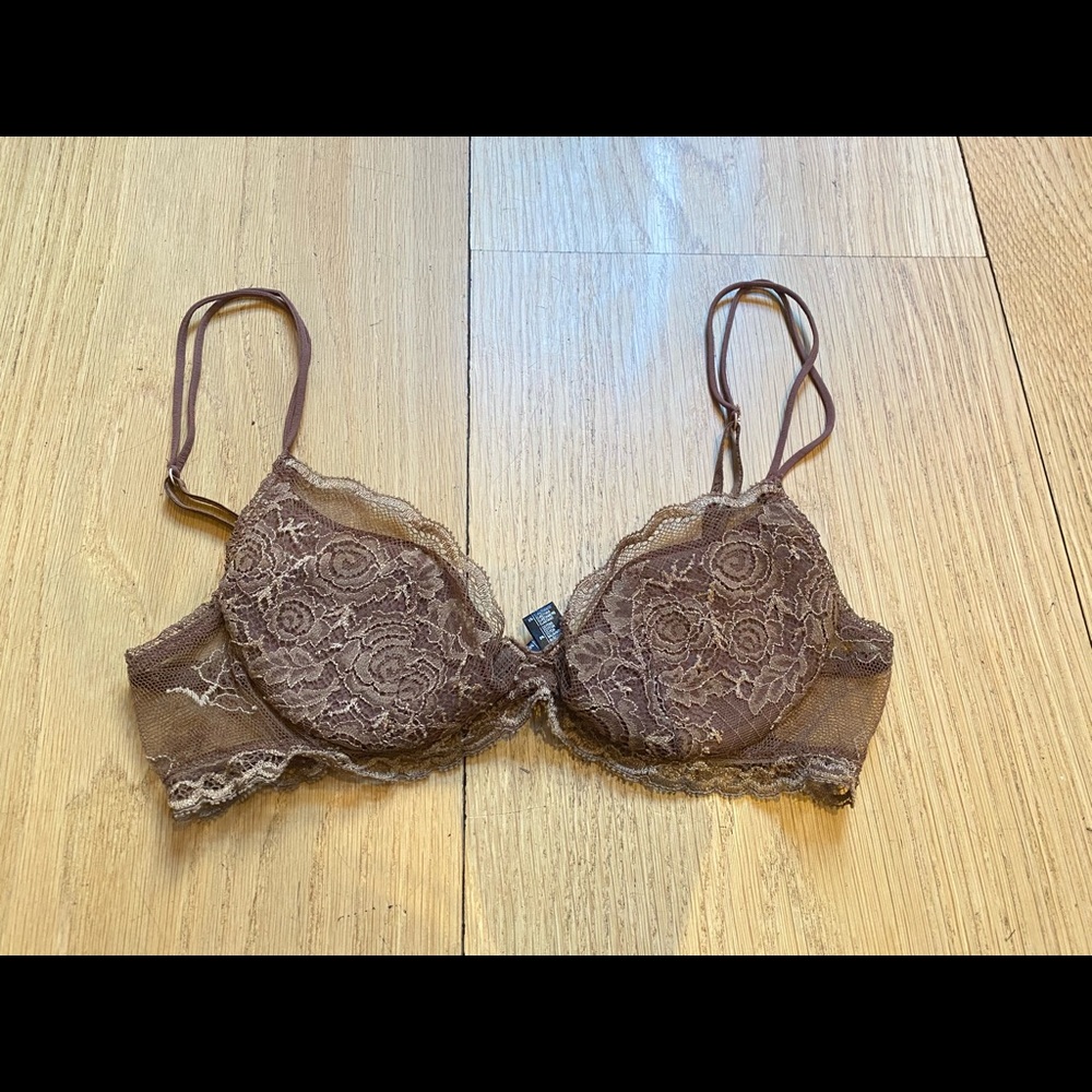 La Perla Soft Brown Lace Push-Up Bra